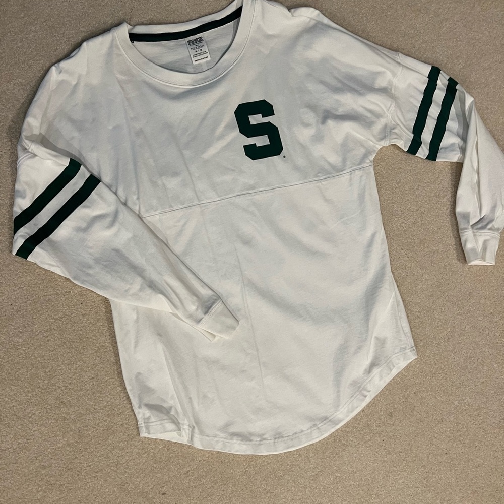 MSU Spartan long sleeve shirt - PINK